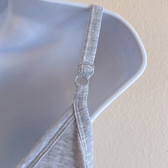 Zenana Maxi Dress Size XL Flowing Loose Fit Heather Gray Side Pockets Stretch - Picture 10 of 14